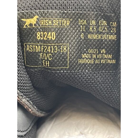 Irish Setter KITTSON 6" 83240 Women's NEW Steel-Toe Work Boot Brown US Size 11 B - Picture 10 of 11